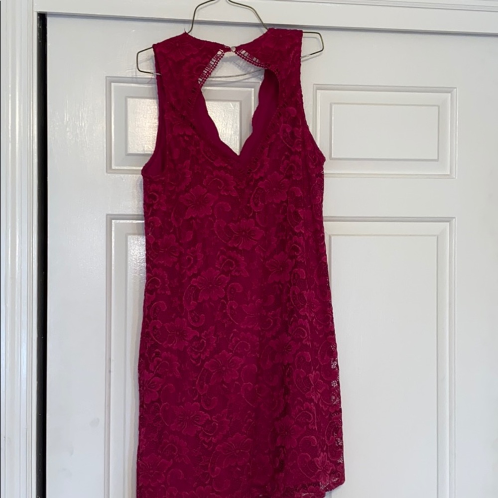 Semi Formal Lacey Pink Dress